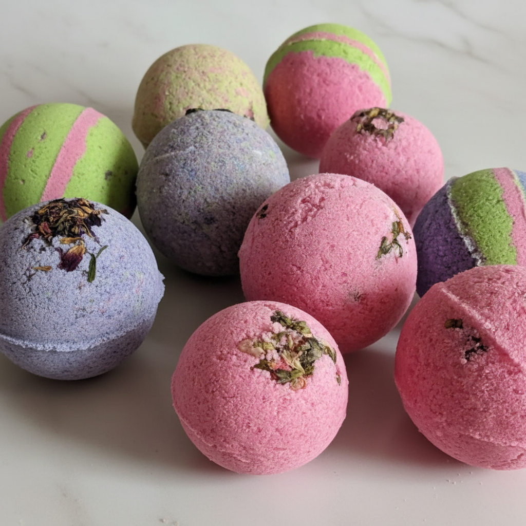 Bath bombs hero shot