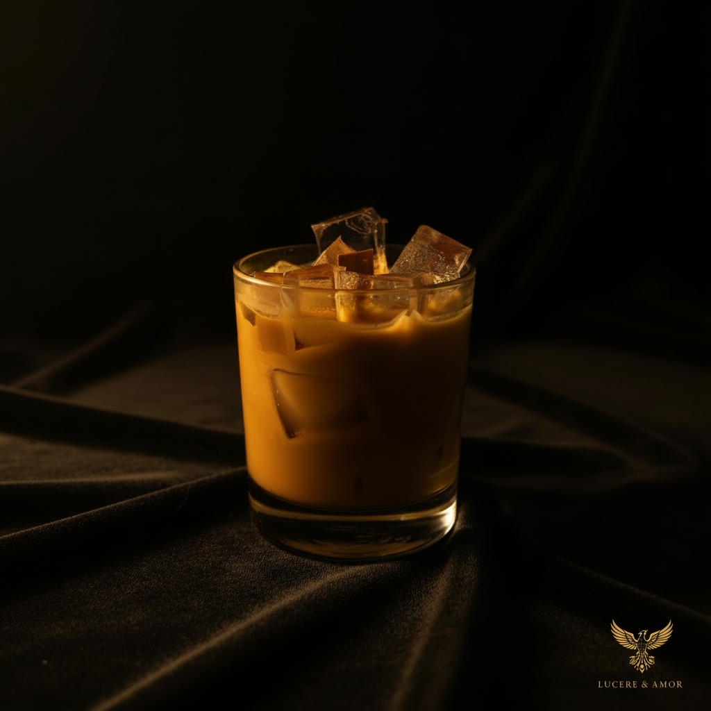 Iced Coffee Candle Square with Phoenix Logo