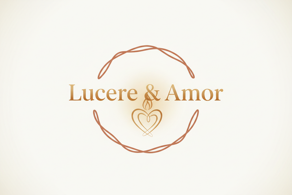 Lucere & Amor warm and inviting logo