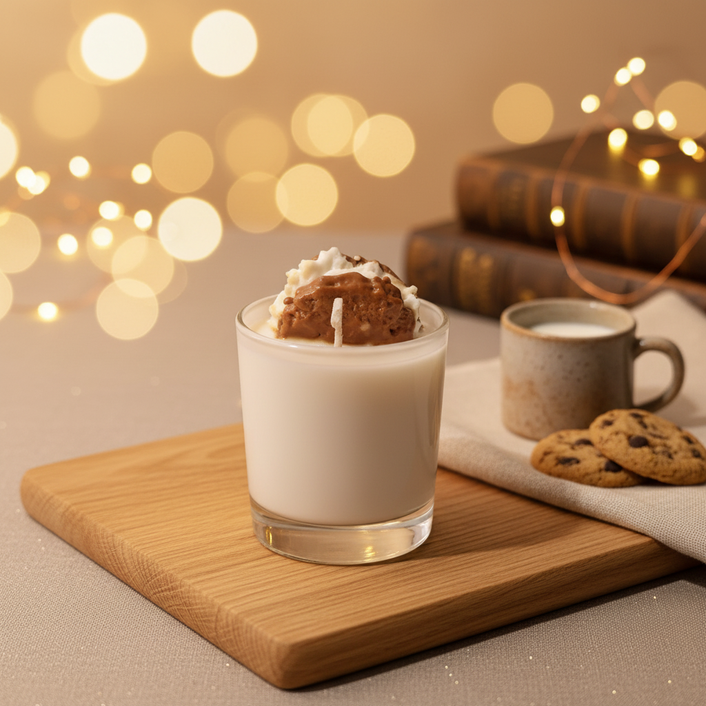 Milk and Cookies Candle - Premium Product Shot