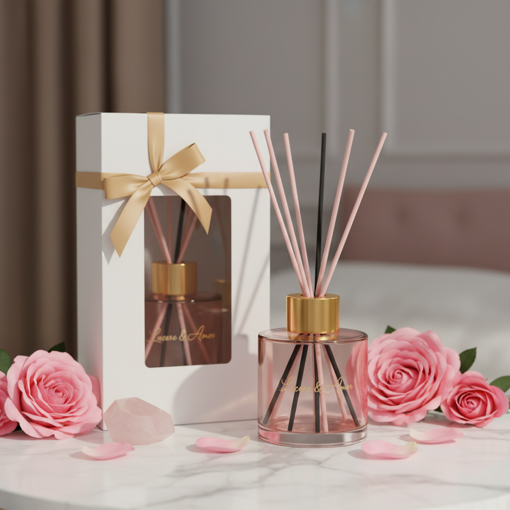 Pink Bottle with Rose Quartz