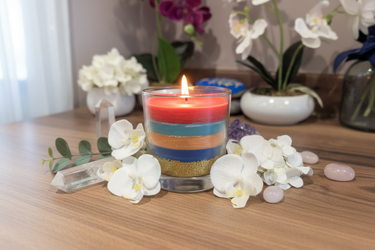 Rainbow Candle Lifestyle Shot