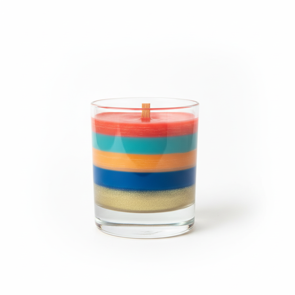 Rainbow Candle Product Shot